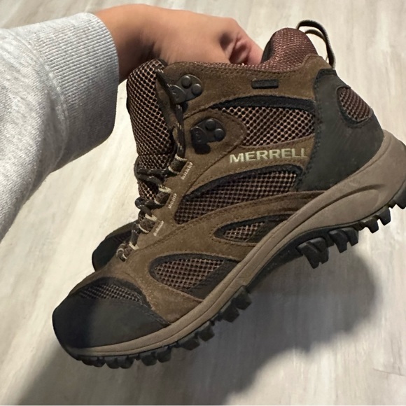 Merrell Men’s Chocolate Brown Work Boots Sz 10 main image 8